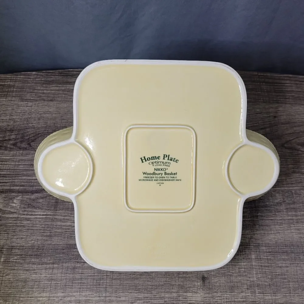 Nikko Woodbury Basket Ivory Hostess Tray‎